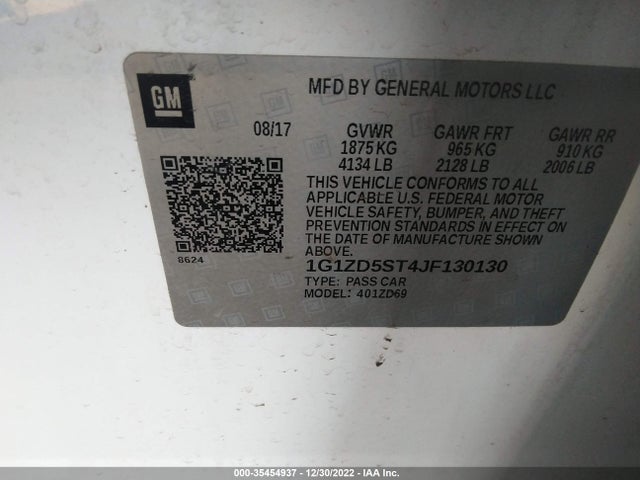 Chevrolet MALIBU LT 2018 1G1ZD5ST4JF130130 Image 9