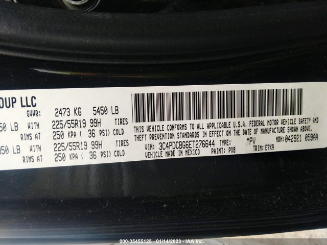 Dodge Journey Sxt 2014 3C4PDCBG6ET276644 Image 10