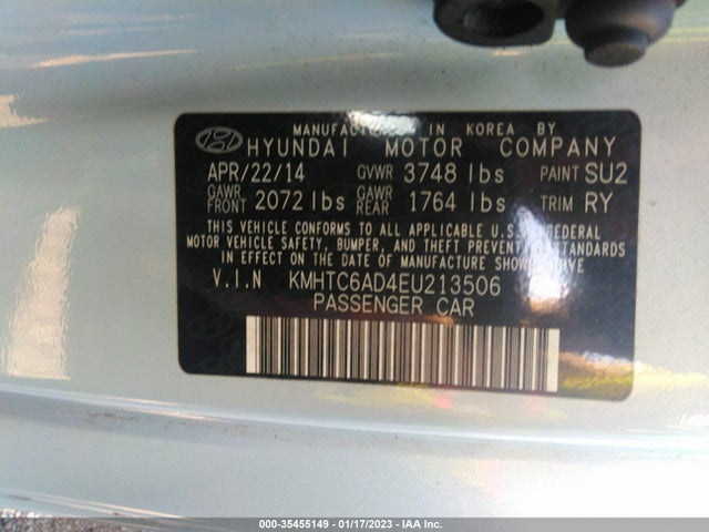 Hyundai Veloster Flex 2014 KMHTC6AD4EU213506 Image 10