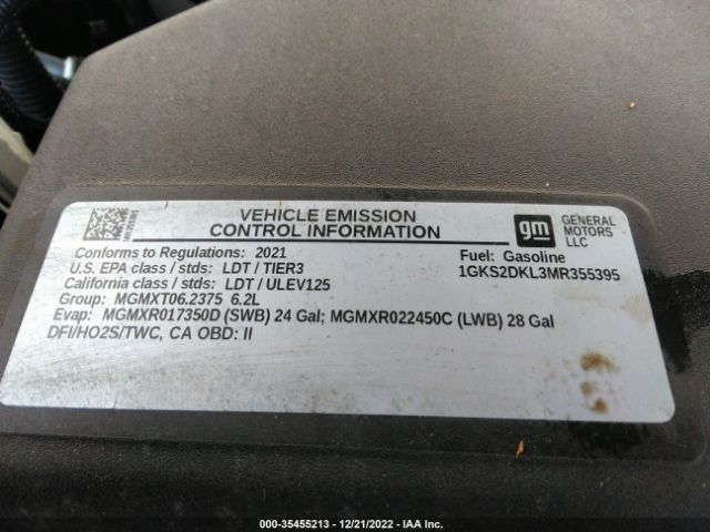 1GKS2DKL3MR355395 GMC YUKON DENALI