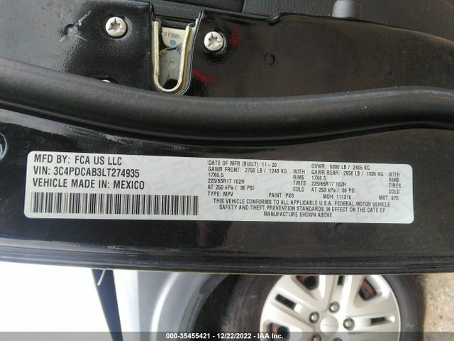 Dodge Journey Se Value 2020 3C4PDCAB3LT274935 Image 9