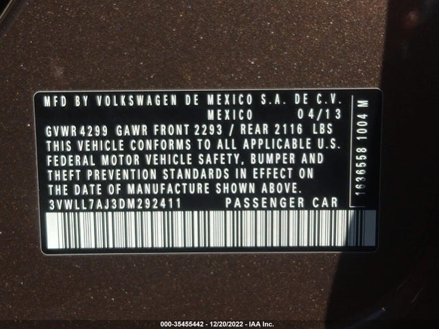 Volkswagen Jetta Sedan Tdi 2013 3VWLL7AJ3DM292411 Image 9