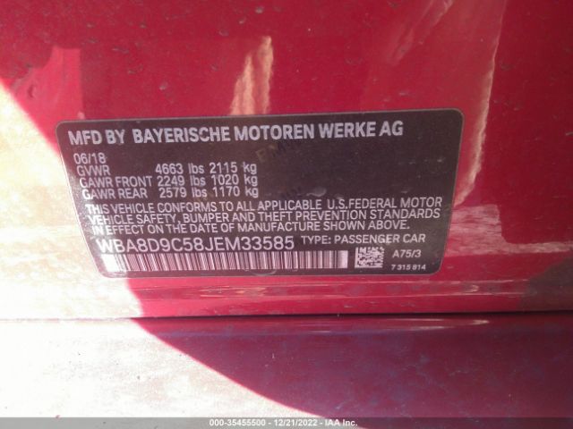 WBA8D9C58JEM33585 BMW 3 Series 330i Xdrive