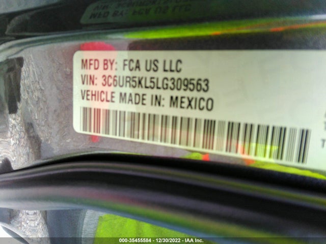 2020 Ram 2500, VIN: 3C6UR5KL5LG309563