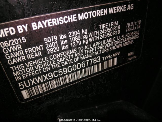 5UXWX9C59G0D67783 BMW X3 Xdrive28i