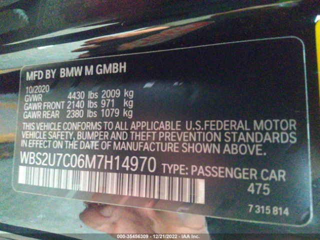 WBS2U7C06M7H14970 BMW M2 Competition