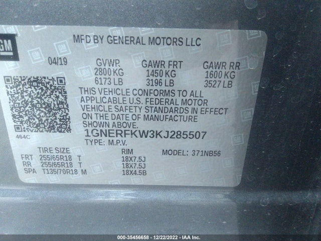 Chevrolet Traverse Ls 2019 1GNERFKW3KJ285507 Image 11