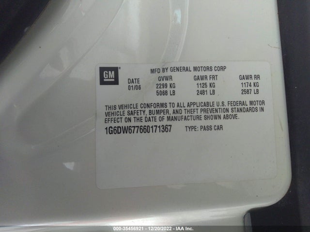 Cadillac STS 2006 1G6DW677660171367 Image 10