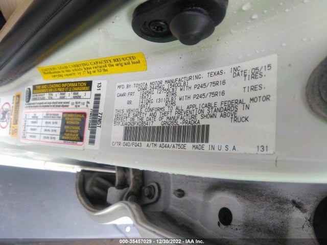 2015 Toyota Tacoma, VIN: 5TFJU4GN3FX085417