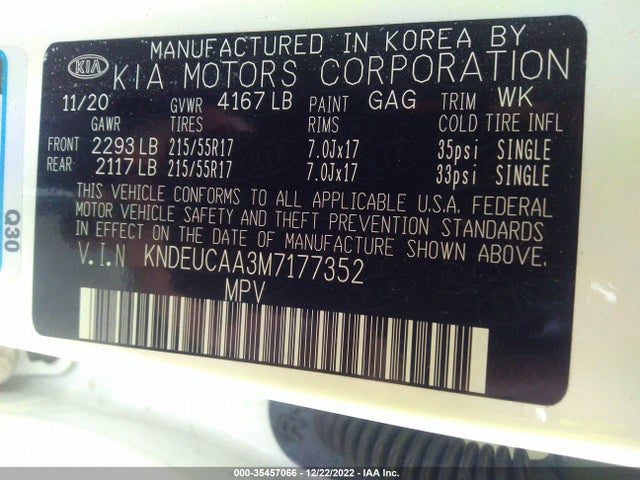 2021 Kia Seltos, VIN: KNDEUCAA3M7177352