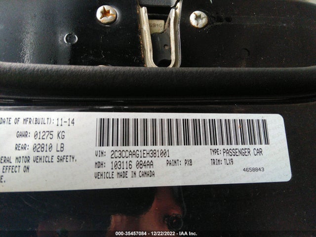 Chrysler 300 2014 2C3CCAAG1EH381001 Image 10
