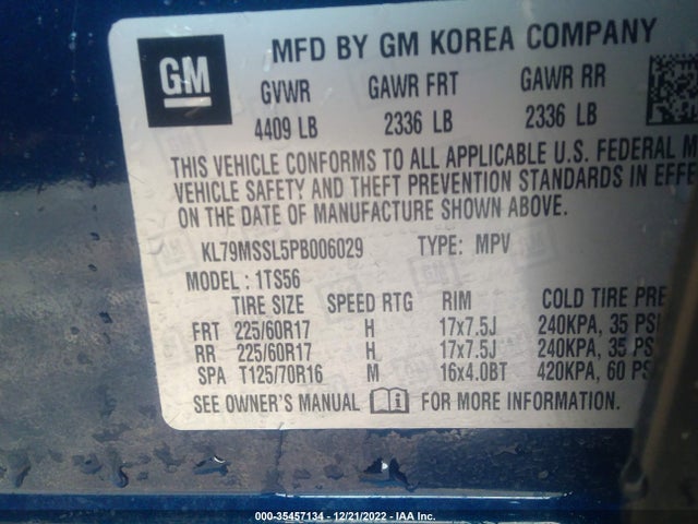 Chevrolet Trailblazer Activ 2023 KL79MSSL5PB006029 Image 10
