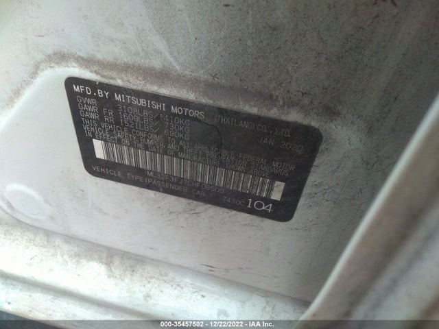 ML32F3FJ7LHF06509 Mitsubishi Mirage G4 Es