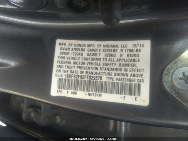 2015 Honda Civic, VIN: 19XFB2F95FE029578