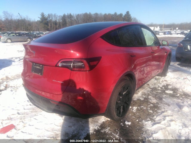 2021 TESLA MODEL Y LONG RANGE VIN: 5YJYGDEE0MF262022