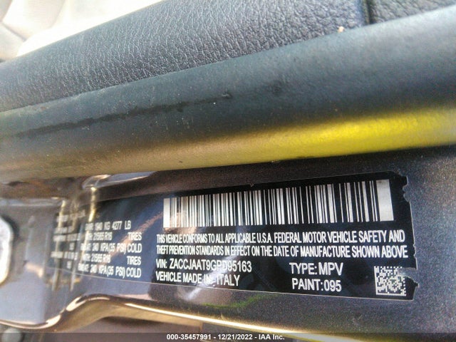 2016 Jeep Renegade, VIN: ZACCJAAT9GPD95163