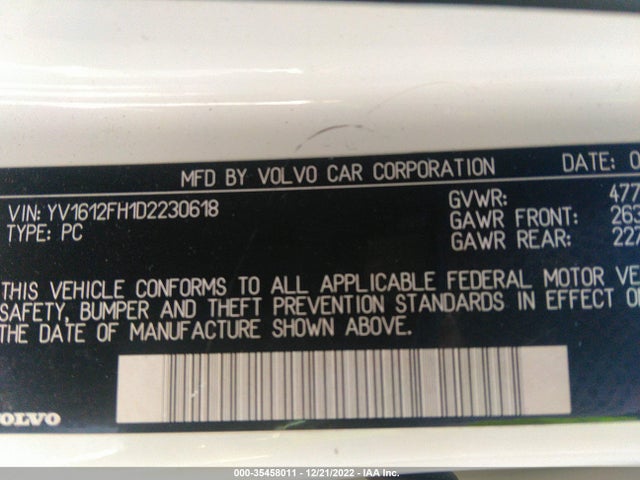 Volvo S60 T5 2013 YV1612FH1D2230618 Image 10