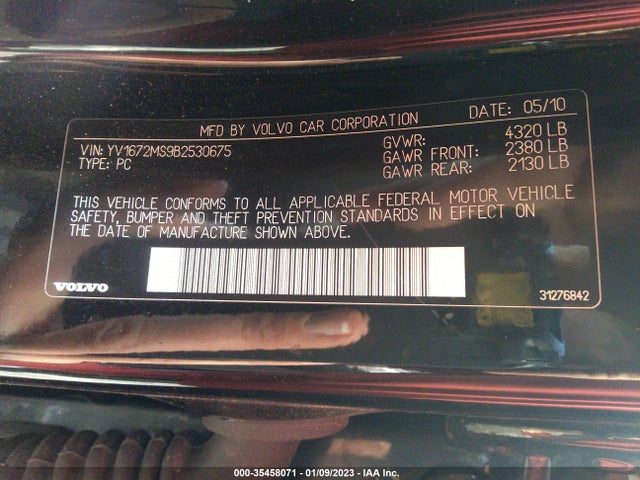 YV1672MS9B2530675 Volvo S40
