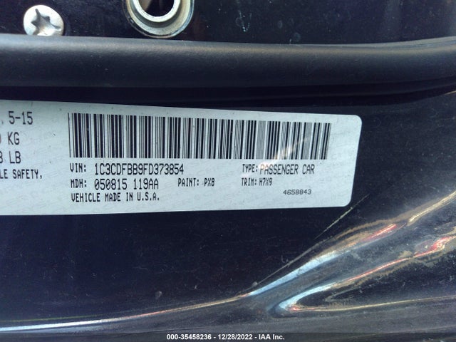 Dodge DART SXT 2015 1C3CDFBB9FD373854 Image 9