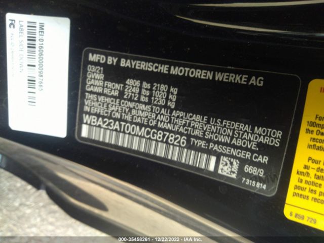 WBA23AT00MCG87826 BMW 4 Series 430i