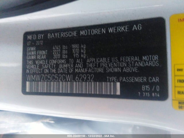 WMWZC5C52CWL62932 Mini Cooper Countryman S