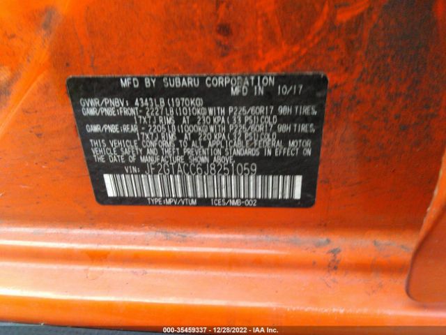 JF2GTACC6J8251059 Subaru Crosstrek Premium