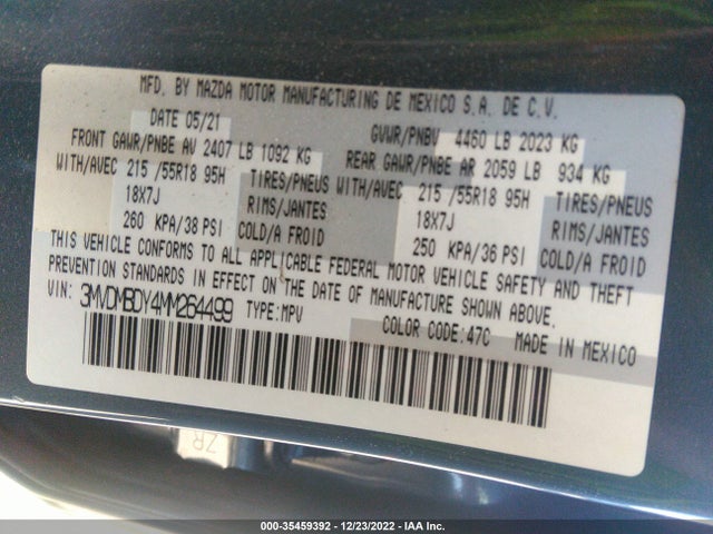 2021 Mazda CX-30, VIN: 3MVDMBDY4MM264499