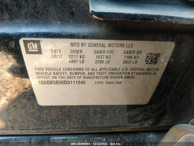 Cadillac Cts Sedan Luxury 2013 1G6DE5E56D0111049 Image 10