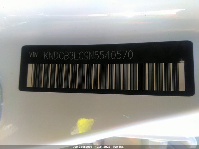 2022 KIA NIRO LX VIN: KNDCB3LC9N5540570