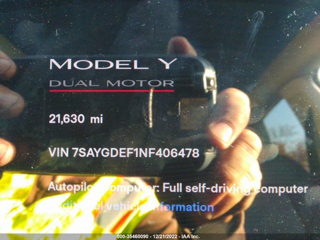 Tesla Model Y Performance 2022 7SAYGDEF1NF406478 Image 7