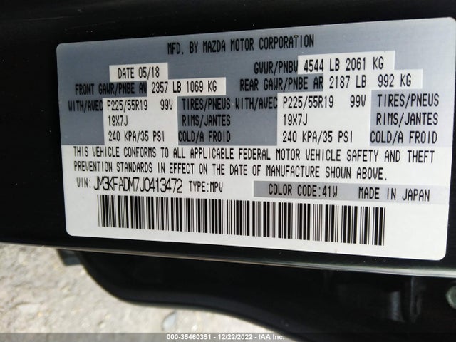 2018 Mazda CX-5, VIN: JM3KFADM7J0413472