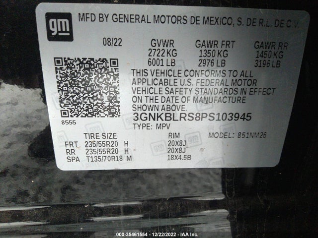 2023 Chevrolet Blazer, VIN: 3GNKBLRS8PS103945