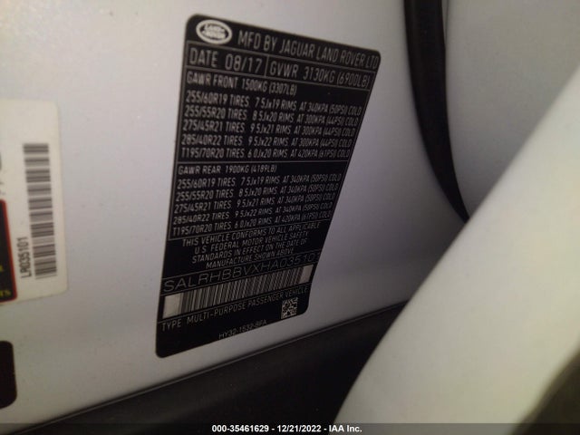 2017 Land Rover Discovery, VIN: SALRHBBVXHA035101