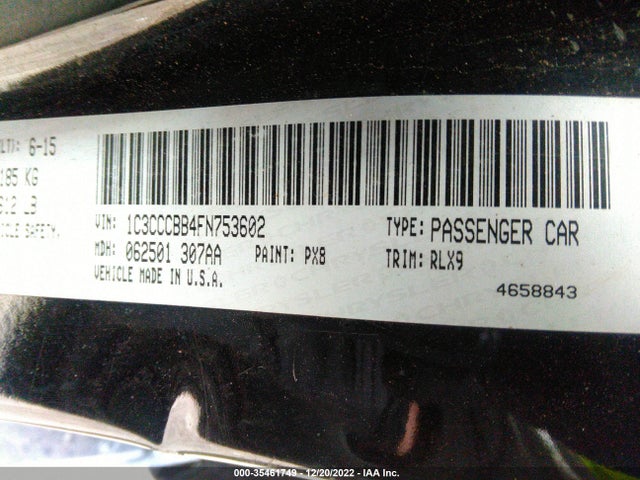 Chrysler 200 S 2015 1C3CCCBB4FN753602 Image 9