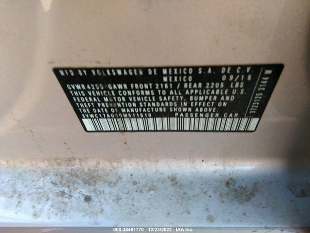 3VWC17AU0GM511510 Volkswagen Golf Sportwagen Tsi S