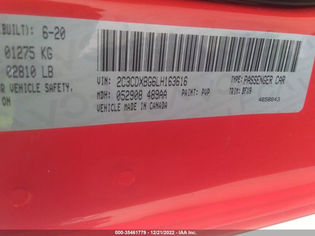 Dodge Charger Sxt 2020 2C3CDXBG6LH163616 Image 14
