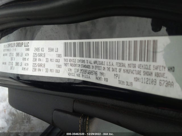 2015 JEEP CHEROKEE LIMITED VIN: 1C4PJMDS9FW609706