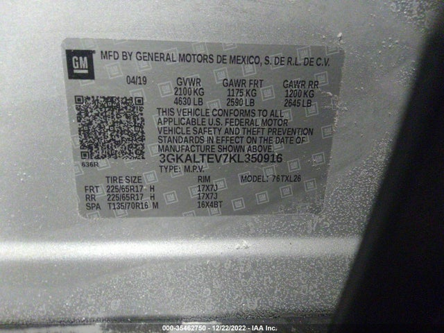 GMC Terrain Sle 2019 3GKALTEV7KL350916 Image 9
