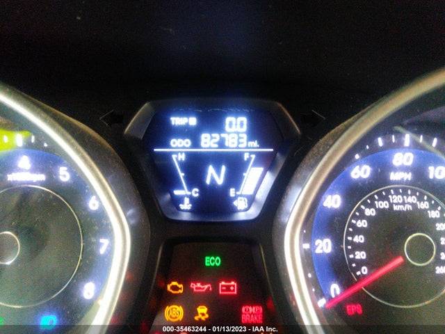 2013 HYUNDAI ELANTRA LIMITED PZEV VIN: 5NPDH4AE7DH309081