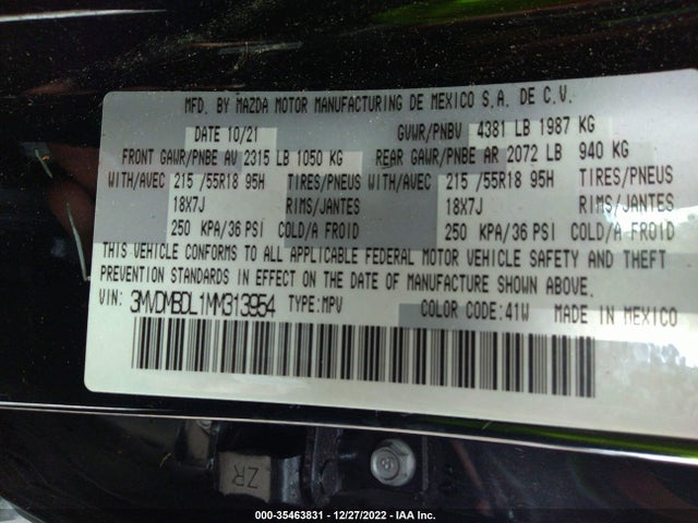 2021 Mazda CX-30, VIN: 3MVDMBDL1MM313954