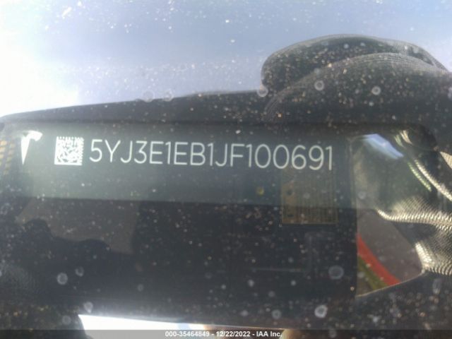 Tesla Model 3 Long Range 2018 5YJ3E1EB1JF100691 Image 9