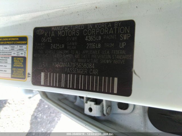 KNAGM4A71F5658084 KIA Optima Lx