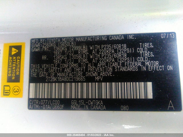 Lexus RX 350 2013 2T2BK1BA8DC219665 Image 10