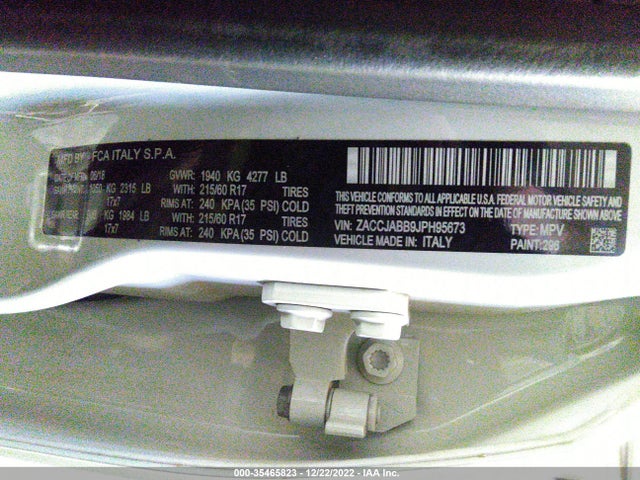 Jeep Renegade Latitude 2018 ZACCJABB9JPH95673 Image 9