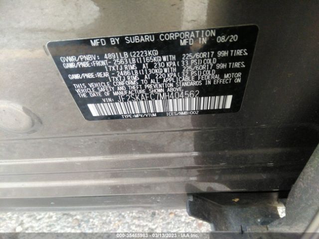 JF2SKAFC7MH404562 Subaru Forester Premium