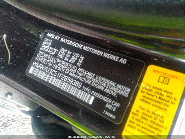 2015 Mini Cooper, VIN: WMWXU3C51F2B59389