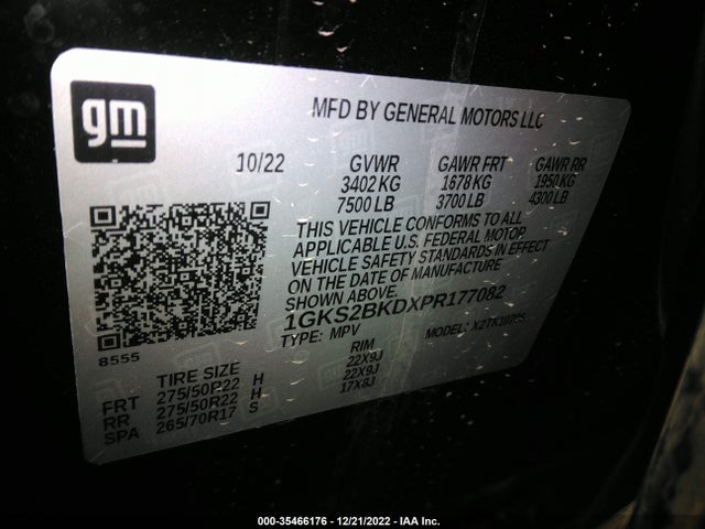 2023 GMC Yukon, VIN: 1GKS2BKDXPR177082