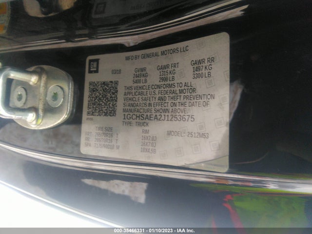 Chevrolet Colorado 2wd Base 2018 1GCHSAEA2J1253675 Image 10