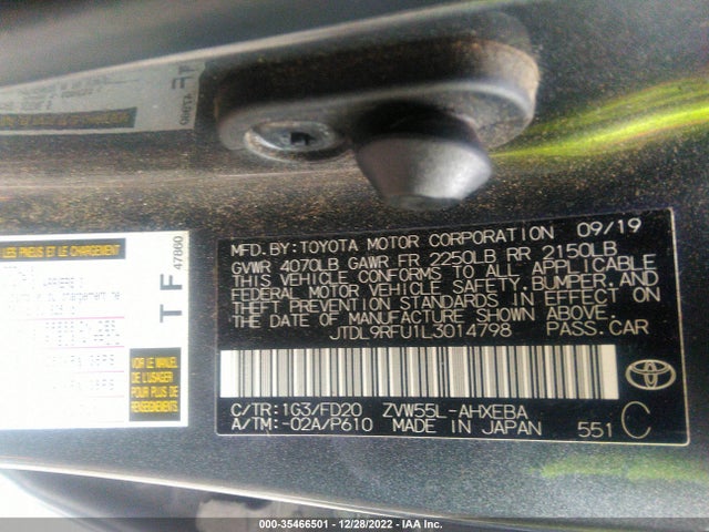 2020 Toyota Prius, VIN: JTDL9RFU1L3014798