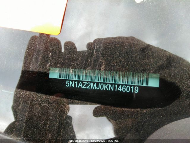 5N1AZ2MJ0KN146019 Nissan MURANO S